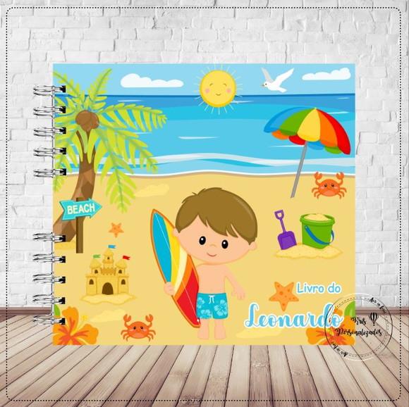 Kit Livro do Bebê e Caderneta de Vacina Praia