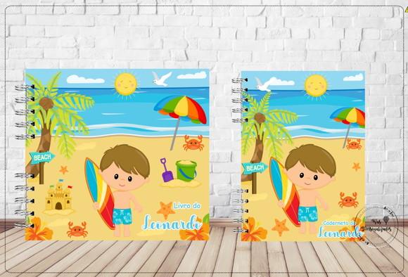 Kit Livro do Bebê e Caderneta de Vacina Praia