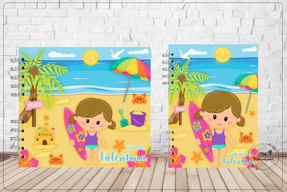 Kit Livro do Bebê e Caderneta de Vacina Praia