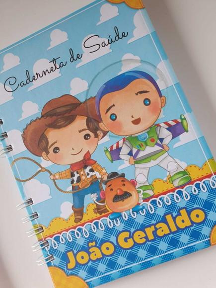 Kit Livro do Bebê e Caderneta de Vacina Toy Story