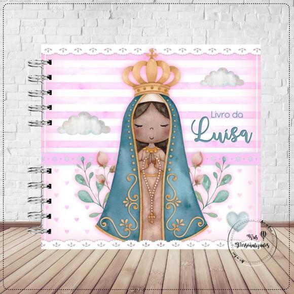 Kit Livro do Bebê e Caderneta Nossa Senhora de Aparecida