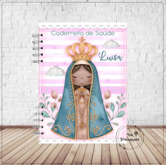 Kit Livro do Bebê e Caderneta Nossa Senhora de Aparecida