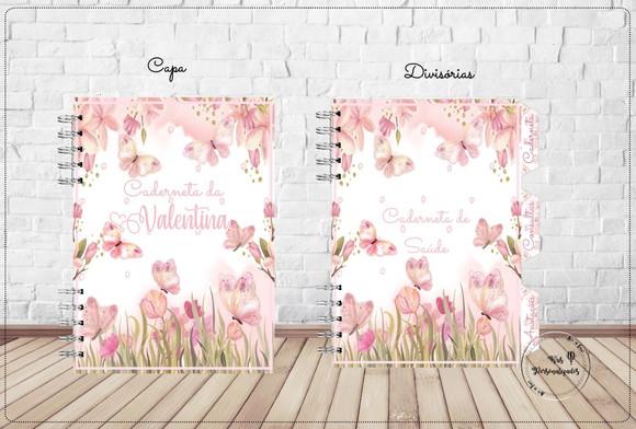 Kit Livro e Caderneta Jardim Borboletas c Divis e hologr