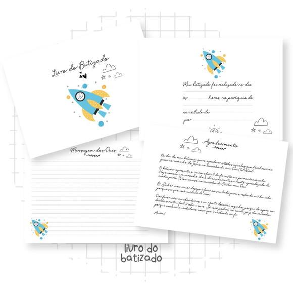 Livro Batizado Astronauta