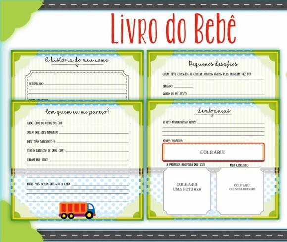Livro do Bebê Carrinhos