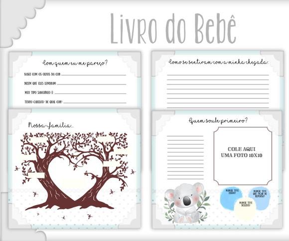 Livro do Bebê Coala neutro