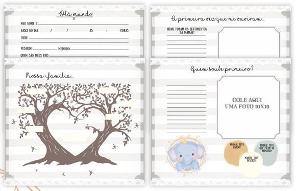 Livro do bebê Elefante