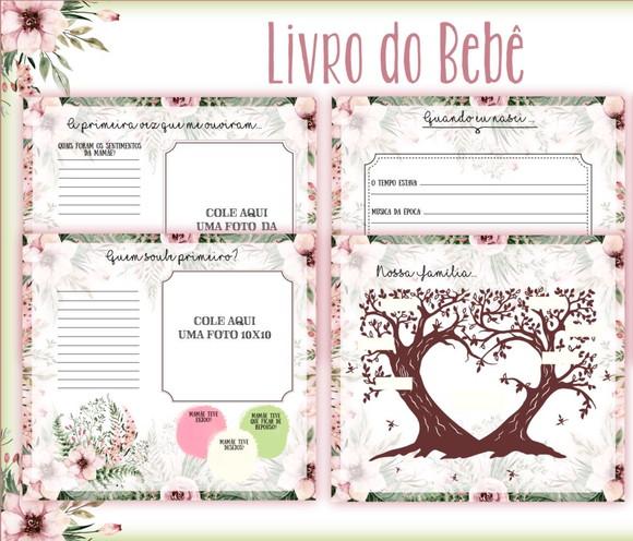 Livro do Bebê Floral