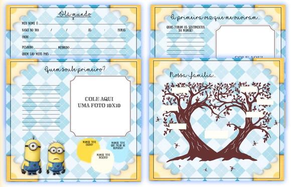 Livro do Bebê Minions