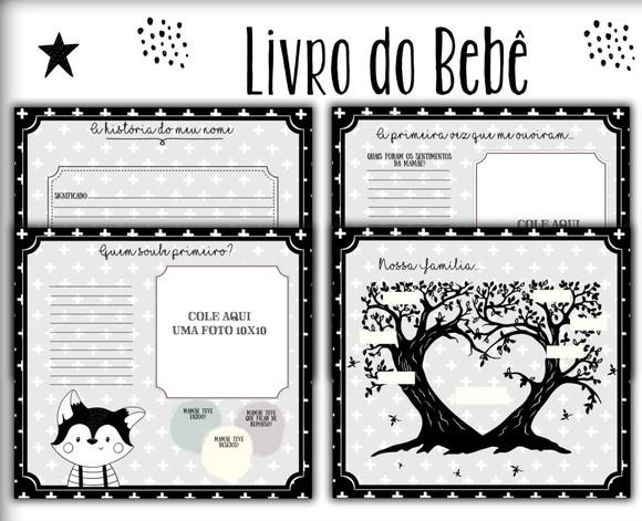 Livro do Bebê Raposinha Minimalista