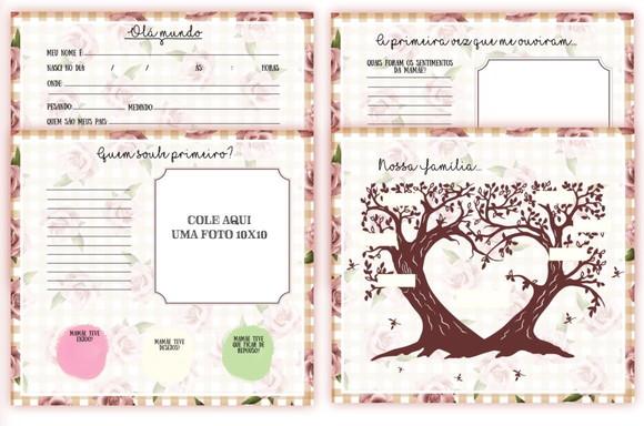 Livro do Bebê Rosas