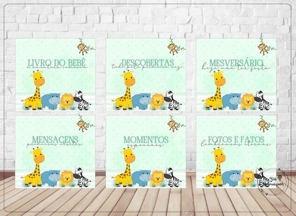Livro do Bebê Safari - neutro