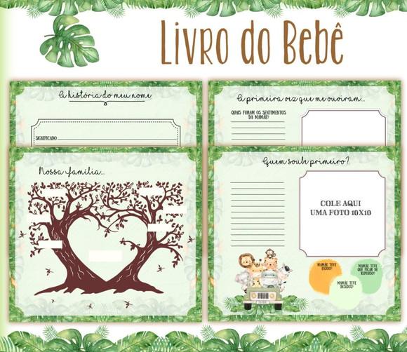 Livro do Bebê Safari Verde