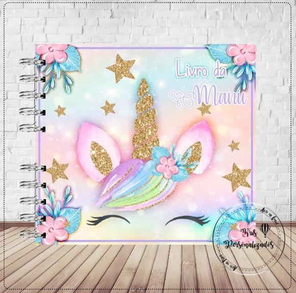 Livro do Bebê Unicórnio Glitter