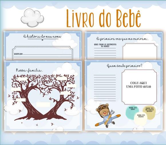 Livro do Bebê Ursinho Aviador