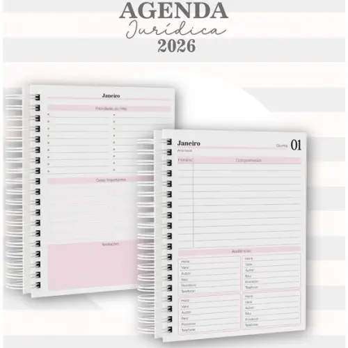 Agenda Jurídica 2026 Masculina
