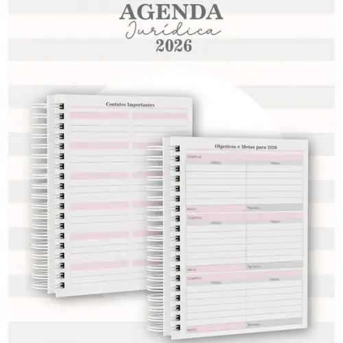 Agenda Jurídica 2026 Masculina