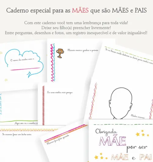 Albúm Dia dos Pais para Mães