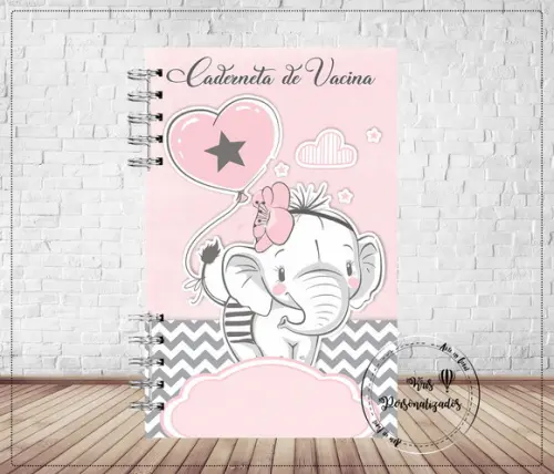 Caderneta de Saúde Elefantinha Cute