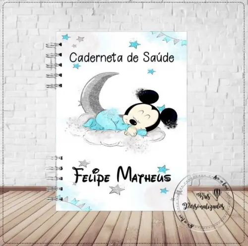 Caderneta de saúde Mickey Baby