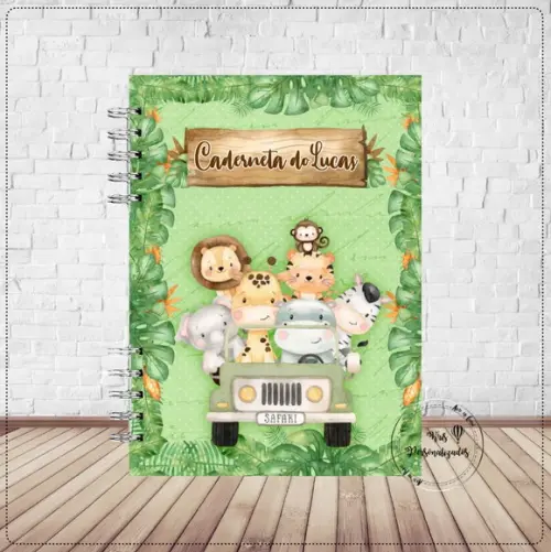 Caderneta de Vacina - Safari verde