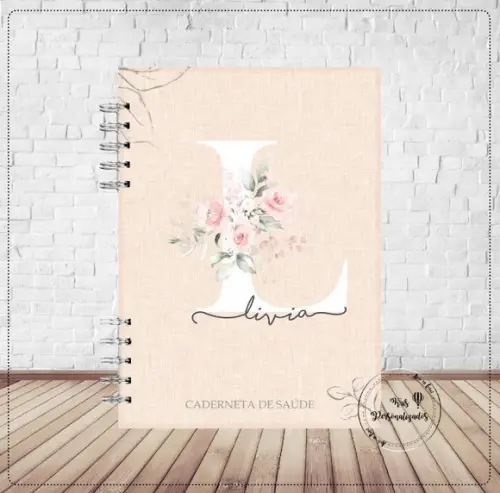 Caderneta de Vacinação Safari Minimalista Floral