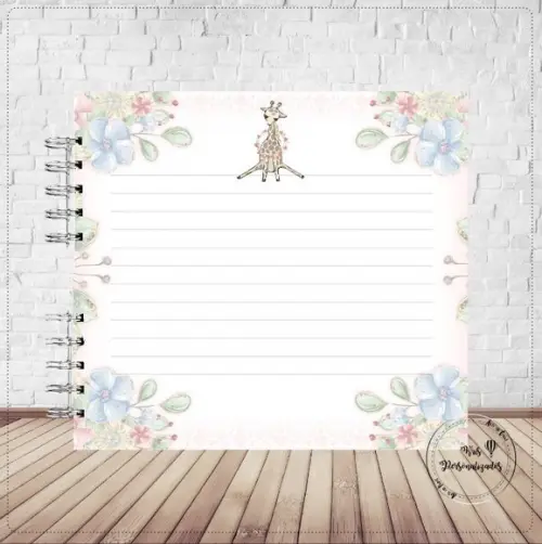 Caderno de Assinaturas Girafinha