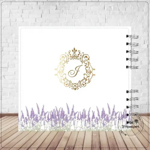 Caderno de assinaturas Floral Júlia
