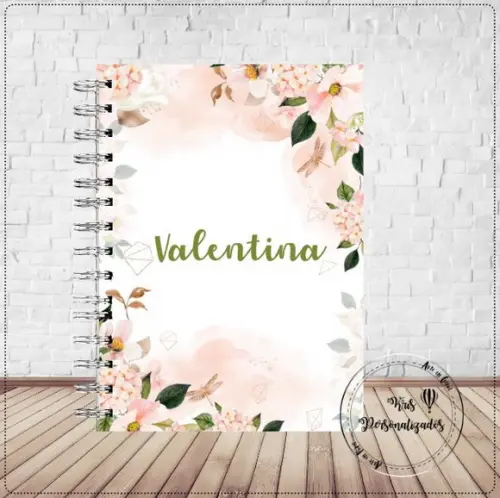 Caderno Flores e Borboletas