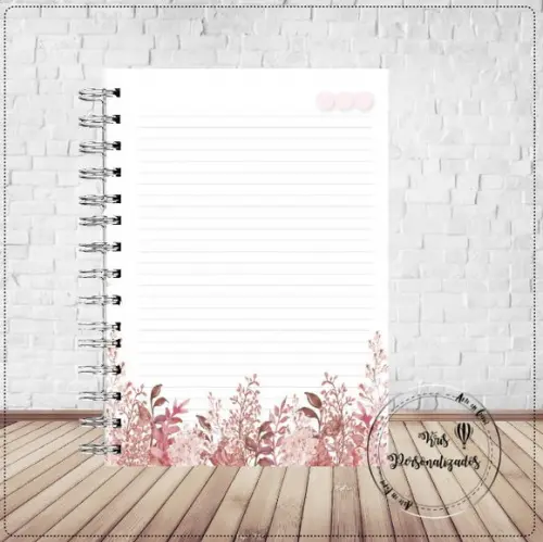 Caderno Floral