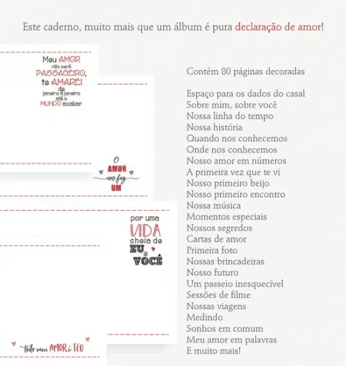 Caderno dos Namorados