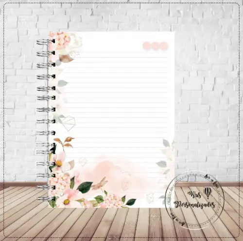Caderno Flores e Borboletas