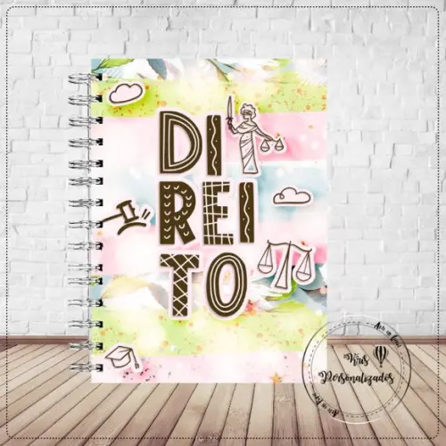 Caderno Personalizado Direito