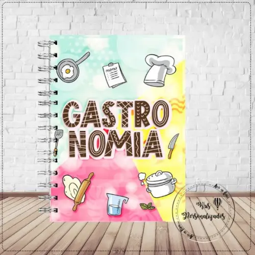 Caderno Personalizado Gastronomia