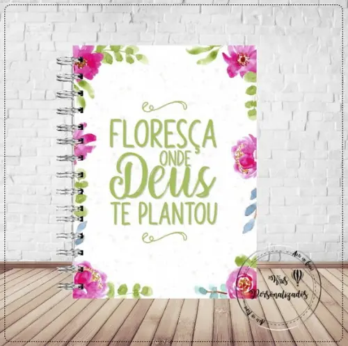 Caderno Personalizado Floresça