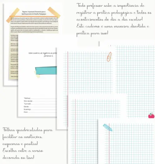 Caderno Registro Professor (a)