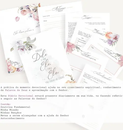 Diário Devocional Floral