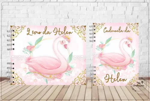 Kit Caderneta de Vacina + Livro do Bebê 2 - Cisne