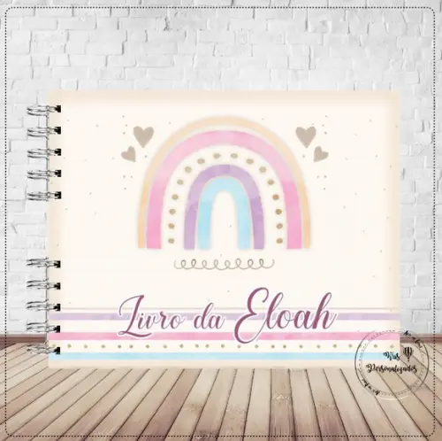 Kit Caderneta de Vacina + Livro do Bebê 2.1 - Arco Iris