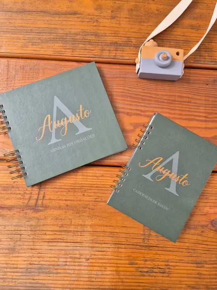 Kit Livro Adoção + Caderneta de Saúde Monagrama