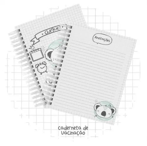 Kit Livro Bebê + Caderneta de Saúde + Coala
