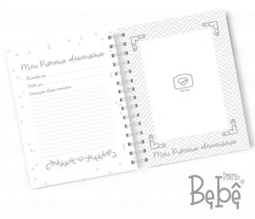 Kit Livro do Bebê + Caderneta de Saúde - Capa Barco a vela