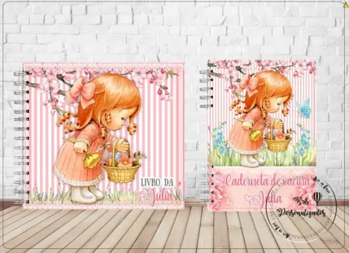 Kit Livro do Bebê + Caderneta de Saúde - Boneca