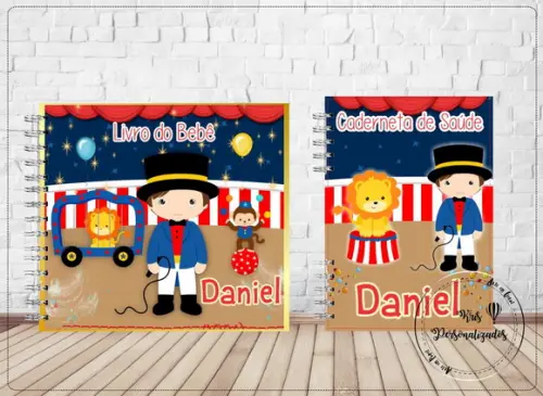 Kit Livro do Bebê + Caderneta de Saúde - Circo