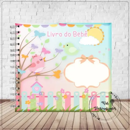 Kit Livro do Bebê + Caderneta de Saúde - Jardim Encantado