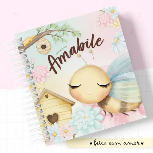 Kit Livro Do Bebê + Caderneta De Saúde Abelhinha