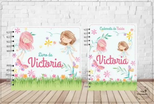 Kit Livro do Bebê + Caderneta de Saúde Fadinha