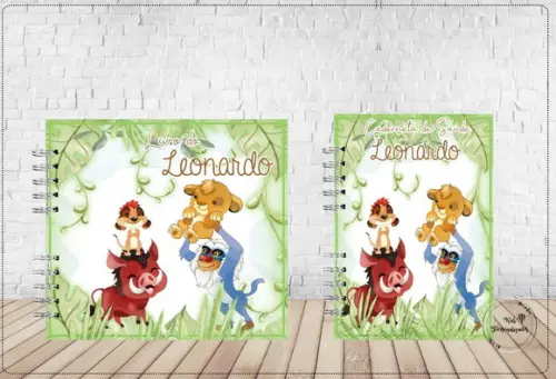 Kit Livro do Bebê + Caderneta de Saúde Rei Leão