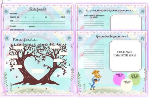 Kit Livro do Bebê + Caderneta de Saúde Rei Leão