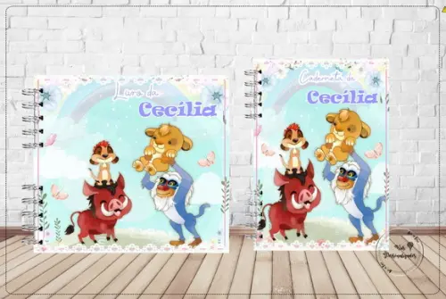 Kit Livro do Bebê + Caderneta de Saúde Rei Leão